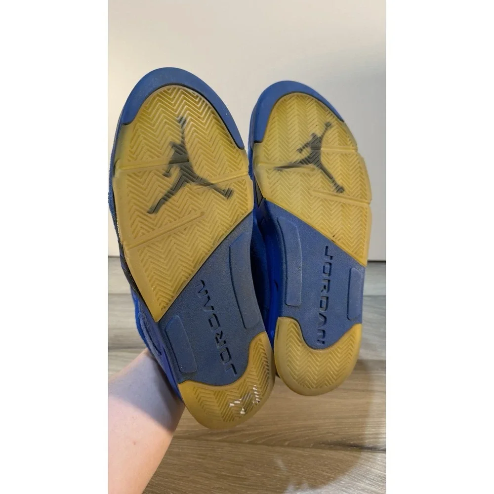 Air Jordan 5 Retro‎ Blue Suede 136027-401 Men's Size 10
